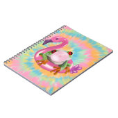 Groovy Bubblegum Blowing Tree Frog Tie Dye Notitieboek (Linkerzijde)