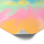 Groovy Bubblegum Blowing Tree Frog Tie Dye Poster (Hoek)