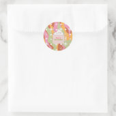 Groovy Campfire Mok Kerstmis  Ronde Sticker (Tas)