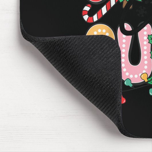 Groovy Candy Cane Cutie Christmas Xmas Women Men G Muismat (Hoek)