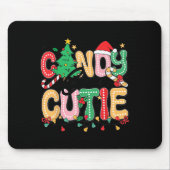 Groovy Candy Cane Cutie Christmas Xmas Women Men G Muismat (Voorkant)