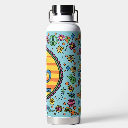 Groovy Capricorn Custom Waterfles (Achterkant)