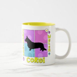 Groovy Cardigan Welsh Corgi Tweekleurige Koffiemok