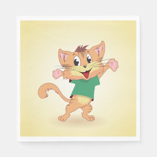 Groovy Cat Servet (Voorkant)