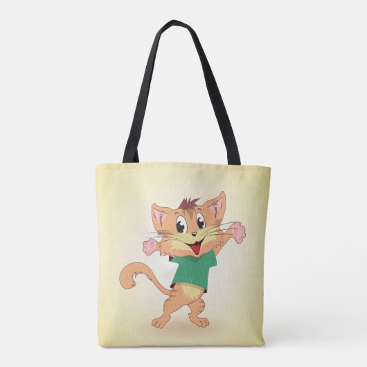 Groovy Cat Tote Bag (Achterkant)