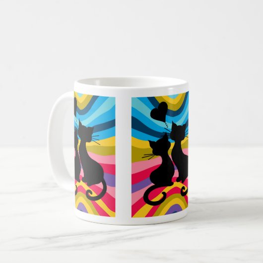 Groovy Cats Koffiemok (Voorkant links)