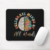 Groovy Celebrate Minds of All Kinds Neurodiversity Muismat (Met muis)