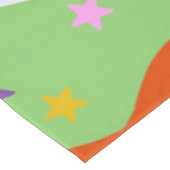 Groovy Celestial Stripe Bold Kleurrijk Abstract Tafelkleed (Gekanteld)