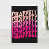 Groovy Chappell First Name D Chappell Tees Meme  Kaart (Voorkant)