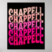 Groovy Chappell First Name D Chappell Tees Meme Poster (Voorkant)
