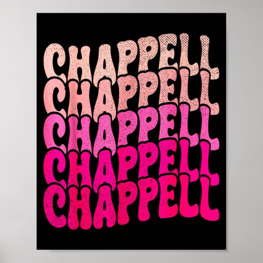 Groovy Chappell First Name D Chappell Tees Meme Poster (Voorkant)