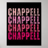 Groovy Chappell First Name D Chappell Tees Meme  Poster (Voorkant)