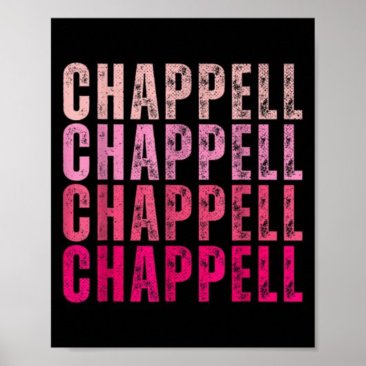 Groovy Chappell First Name D Chappell Tees Meme  Poster (Voorkant)