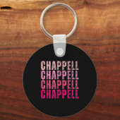 Groovy Chappell First Name D Chappell Tees Meme Sleutelhanger (Voorkant)