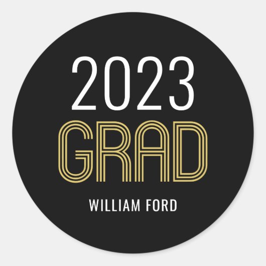 Groovy Charm Afstuderen Stickers of Envelope Seals (Voorkant)