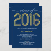 Groovy Charm EDITABLE COLOR Afstuderen Kaart (Voorkant / Achterkant)