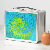 Groovy Chartreuse en Aquamarine Vloeibare wervelko (In situ)