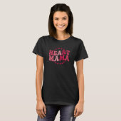 Groovy CHD Warrior Moeder Aangeboren Hartziekte Mo T-shirt (Voorkant volledig)