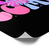 Groovy Cheer Comp Dag Cheerleading Competitie Dag Poster (Hoek)