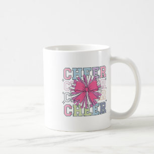 Groovy Cheer Coquette Bow Cheerleading Lover Cheer Koffiemok