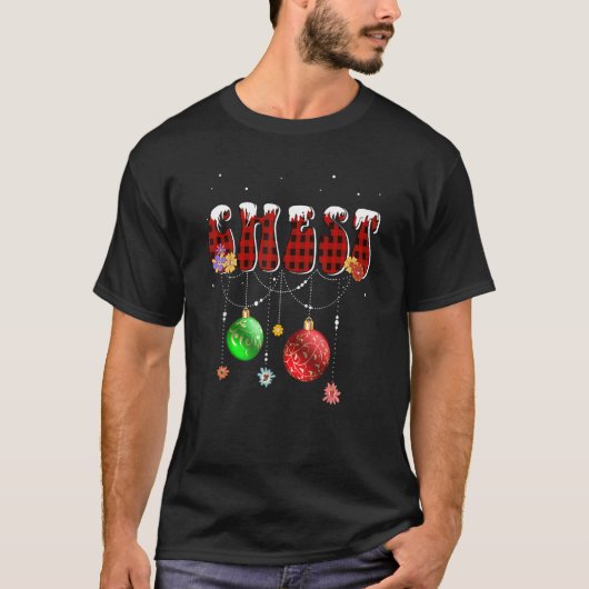 Groovy Chest Nuts met kerstcadeau T-shirt (Voorkant)