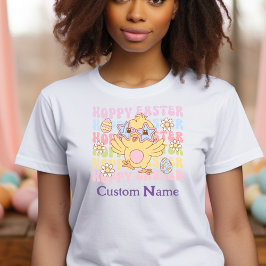 Groovy Chick gepersonaliseerd Retro T-shirt