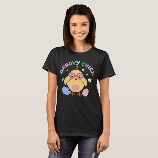 Groovy chick  t-shirt (Voorkant volledig)