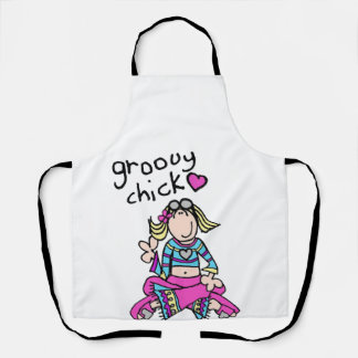 Groovy Chick T-shirt - meisjes sweatshirt Schort