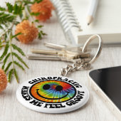 Groovy Chiropractic Sleutelhanger (Zijkant)