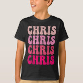 Groovy Chris First Name D I Love Chris Tees Meme (Voorkant)