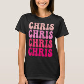 Groovy Chris First Name D I Love Chris Tees Meme (Voorkant)