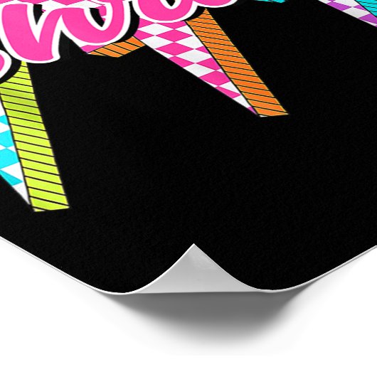 Groovy Chris Lightning Bolt Checkered I Love Meme  Poster (Hoek)