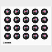 Groovy Chris Lightning Bolt Checkered I Love Meme  Ronde Sticker (Vel)