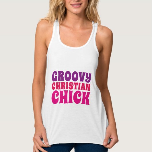 GROOVY CHRISTELIJK CHICK T-shirts (Voorkant)