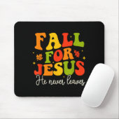 Groovy Christian Sayings Halloween Fall For Jesus  Muismat (Met muis)