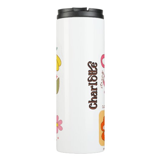 Groovy Christian She Is Mom Design Thermosbeker (Achterkant)