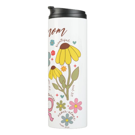 Groovy Christian She Is Mom Design Thermosbeker (Geroteerd rechts)