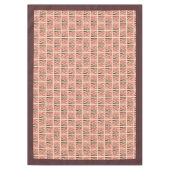 Groovy Christmas 70s Pastel Smiling Emoji Funky Tafelkleed (Voorkant)