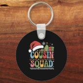 Groovy Christmas Cousin Squad Xmas Matching Boys G Sleutelhanger (Voorkant)