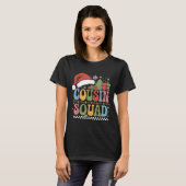 Groovy Christmas Cousin Squad Xmas Matching Boys G T-shirt (Voorkant volledig)