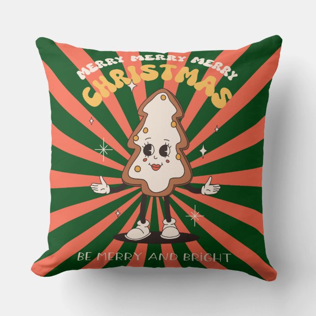 Groovy Christmas Day Sierkussen (Voorkant)