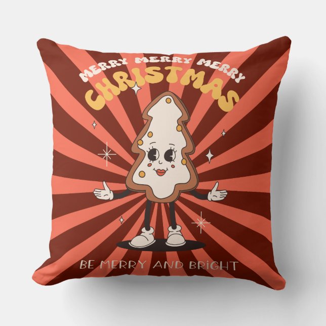 Groovy Christmas Day Sierkussen (Voorkant)