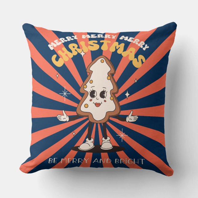 Groovy Christmas Day Sierkussen (Voorkant)