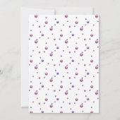 Groovy Christmas Disco Ball Pink Christmas Party Kaart (Achterkant)