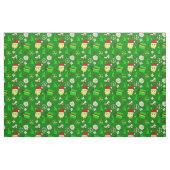 Groovy Christmas Happy Face Kerstman 1970 Stof (Fat Quarter)
