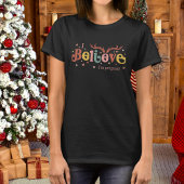 Groovy Christmas Ik geloof dat ik zwanger ben Nieu T-shirt
