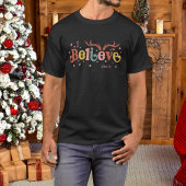 Groovy Christmas Ik geloof dat ze van het stel is T-shirt
