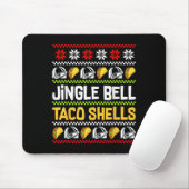 Groovy Christmas Jingle Bells Taco Shells Ugly Xma Muismat (Met muis)