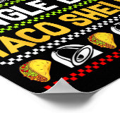 Groovy Christmas Jingle Bells Taco Shells Ugly Xma Poster (Hoek)