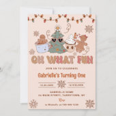 Groovy Christmas Oh Wat een leuk verjaardagsfeestj Kaart (Voorkant)